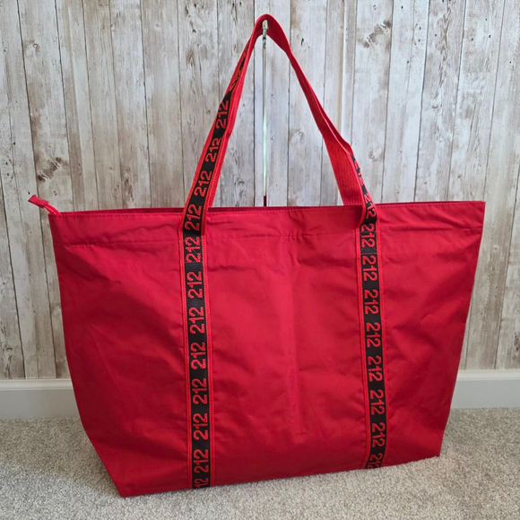 Carolina Herrera Handbags - Women's Carolina Herrera large beach, travel Tote Bag Red
